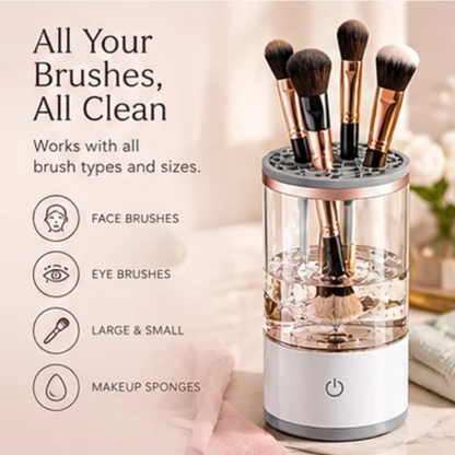 Limpiador de brochas de maquillaje