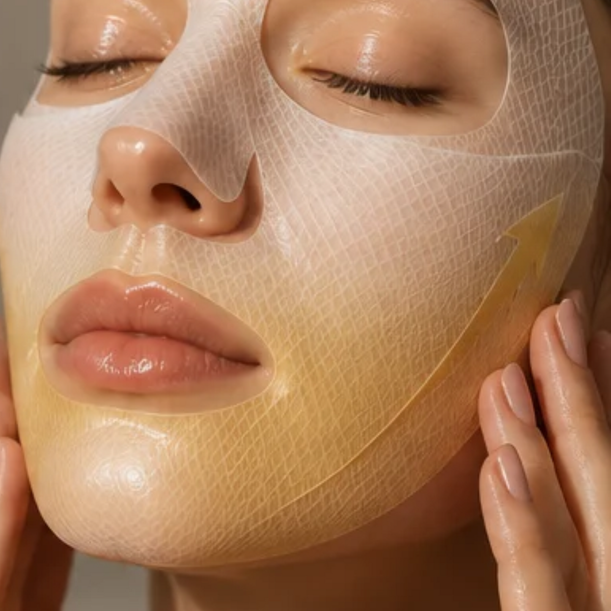 Mascarilla facial de colágeno con efecto lifting